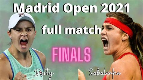 madrid open 2021 results|Barty vs. Sabalenka .